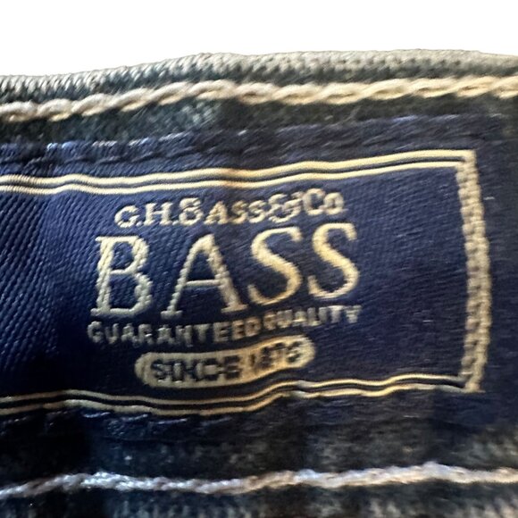 G.H. Bass Carpenter Jeans Reinforced Knee Hammer Loop Dark Wash Mens 34x32 - Picture 7 of 16